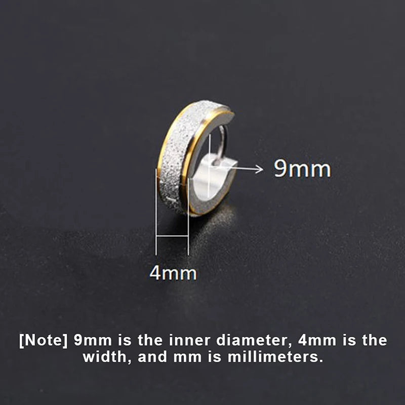 1Pc Punk Ear Clip For Man Stud Earrings Teens Hip Hop Style Ear Ring Jewelry Accessories - TrendForce25