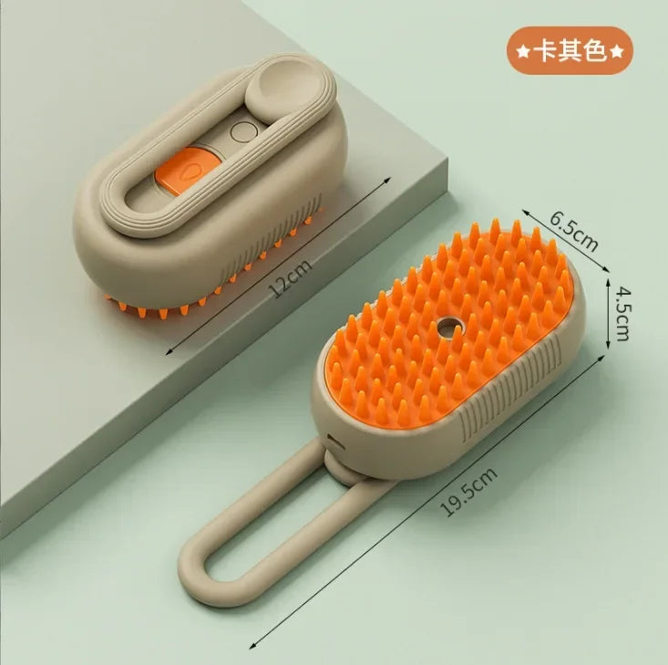 Pet Steam Brush Steam Cats Comb Electric Sprayer for Massage Wool Cat Brush Vaporizer Hair Removal Grooming Pets Accessories - TrendForce25