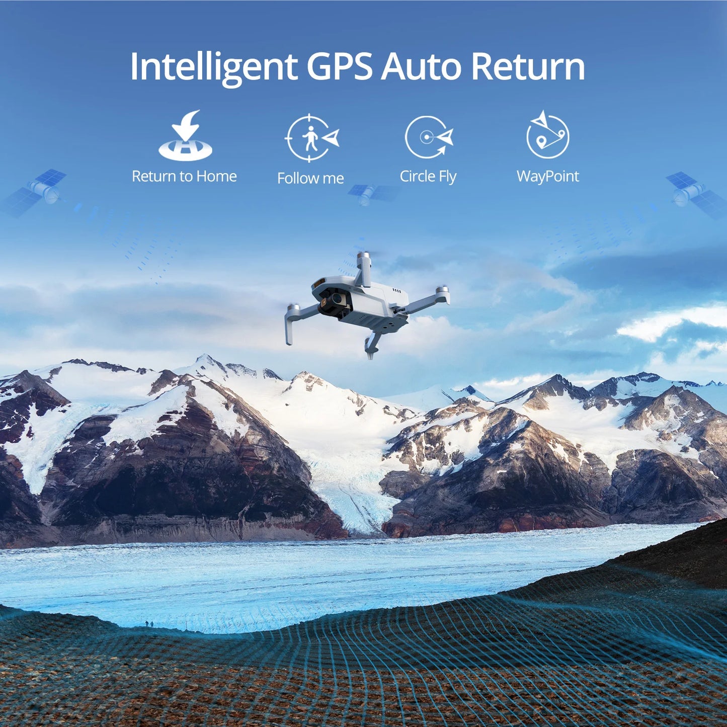 Used Potensic ATOM SE Single Axis Gimbal GPS Drone 4K Camera Lightweight Foldable FPV Transmission - TrendForce25
