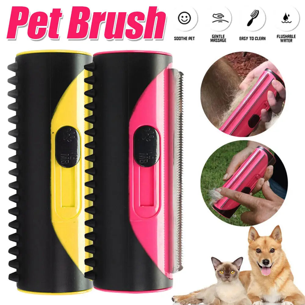 Pet Dog Hair Comb Hair Removal Combs Lint Roller Dog Cat Puppy Cleaning Brush Cats Sofa Carpet Hair Shedding Trimmer Deshedding - TrendForce25