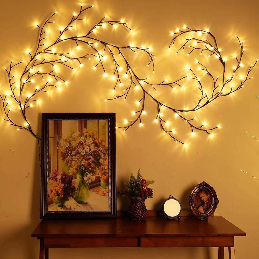 Outdoor Lighting Light String Solar Tree and Vine Lamp 96LED Tree Branches Light Waterproof Garland Home Decorative Lights - TrendForce25