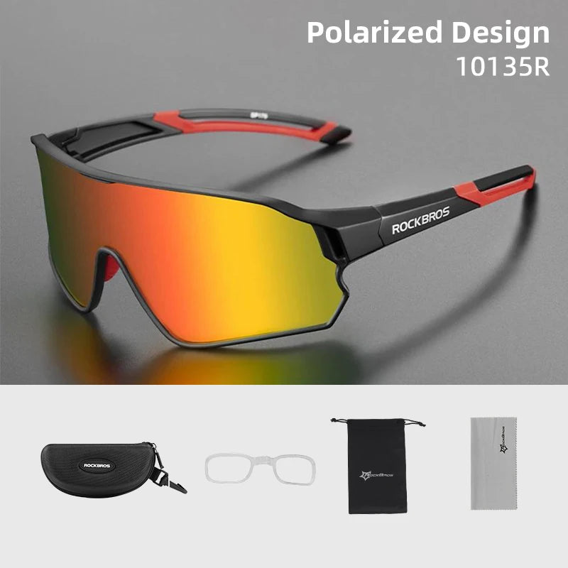 ROCKBROS Polarized Glasses UV400 Sunglasses Sport Protection Glasses Bicycle Eyewear Outdoor Hiking Camping Golf Cycling Goggles - TrendForce25