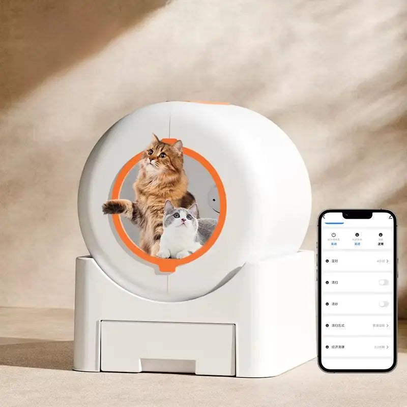 Factory Bulk Low Price Tuya APP Control Smart Cat Litter Box Toilet Robot for Cats Super Large Automatic Cat Toilet Litter Box