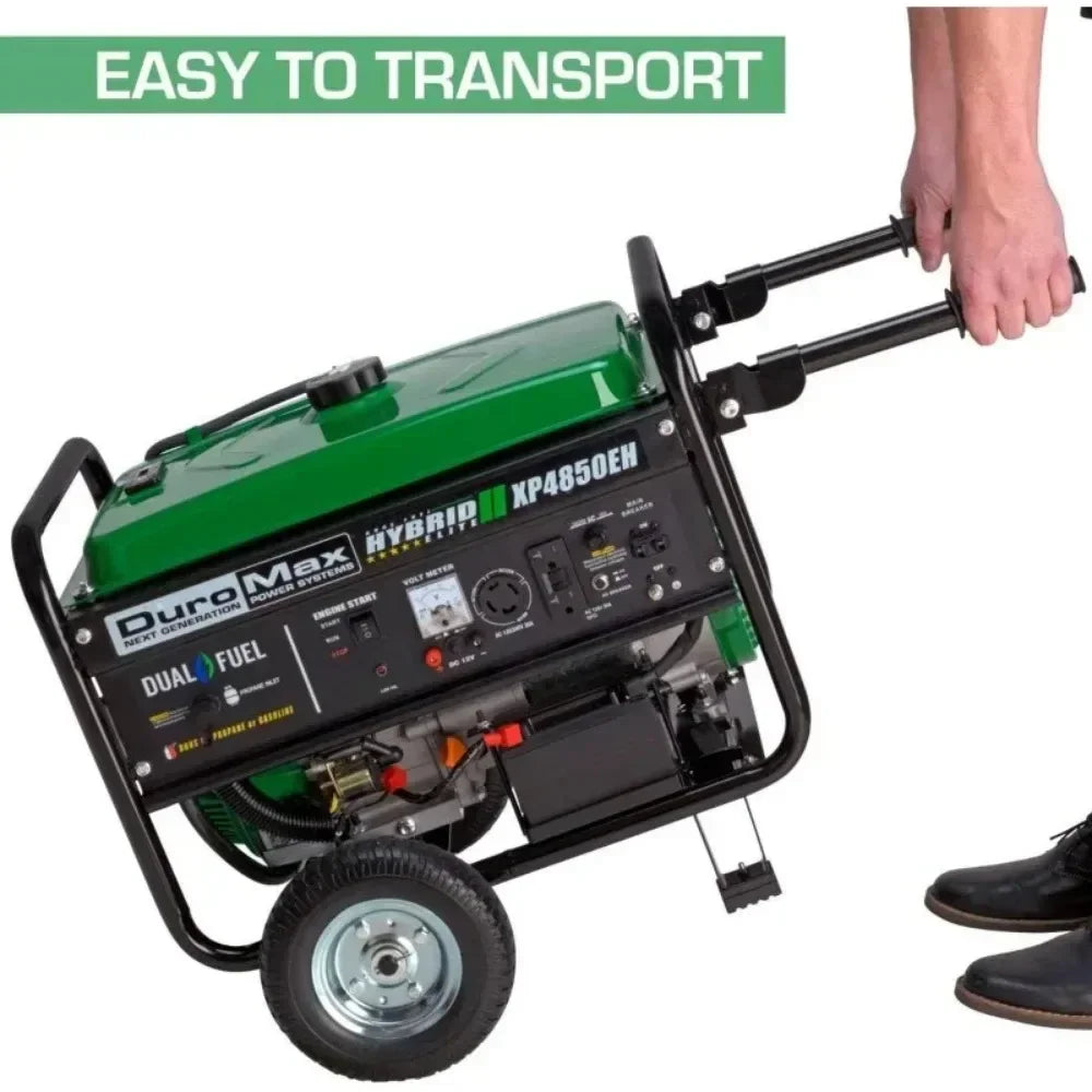HOT New 4850 Watt Gas or Propane Powered-Electric Start-Camping & RV Ready, 50 State Approved Dual Fuel Portable Generator | USA - TrendForce25