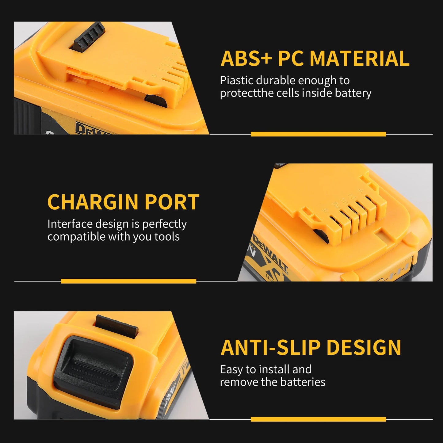 DEWALT Original packaging 20V, 6.0AH, DCB206 rechargeable Backup lithium battery - TrendForce25