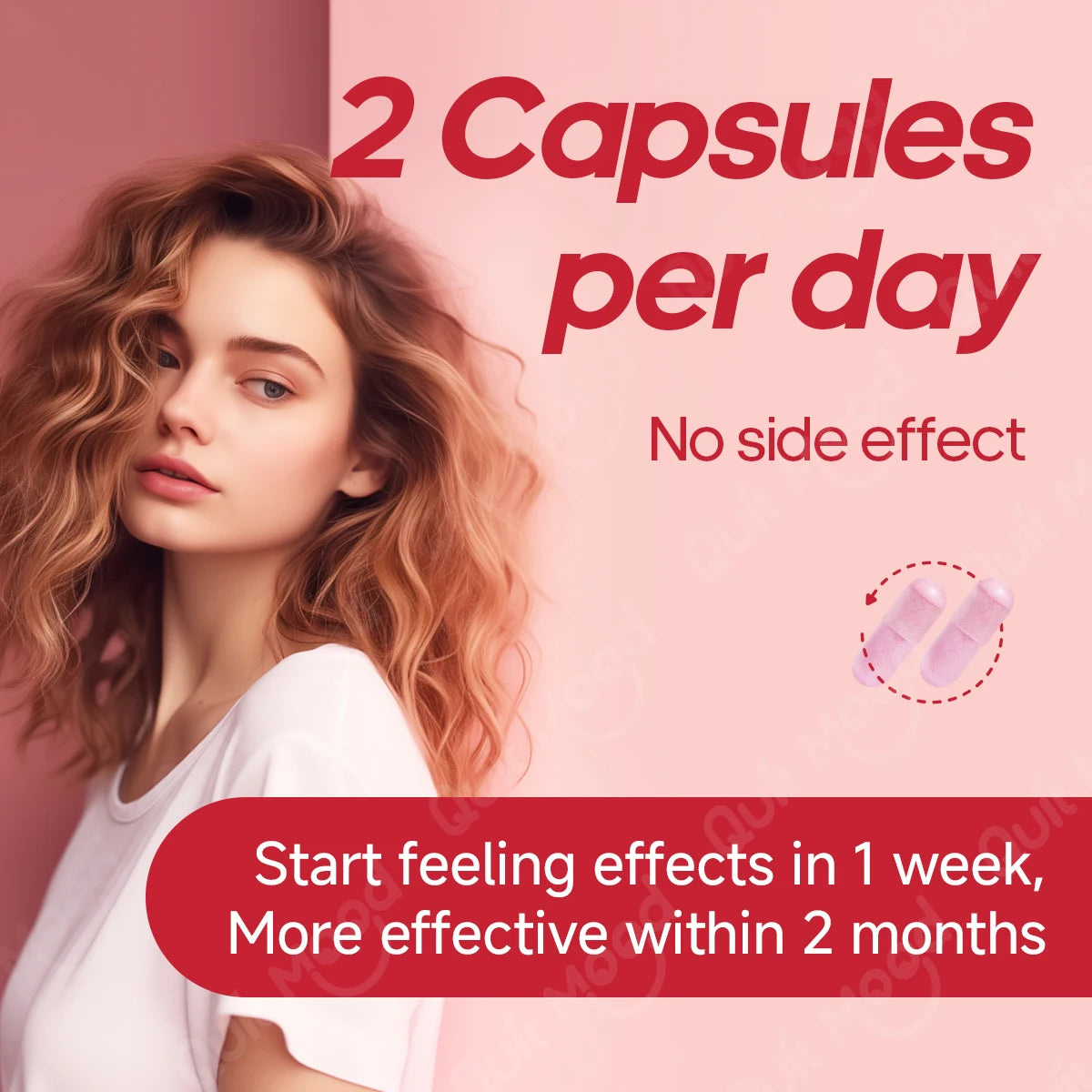 Quitmood Queen's Female-Focused Once-daily Women's complete V- Probiotics for Women - pH Balance, Odor Control, Yeast & Flora - TrendForce25