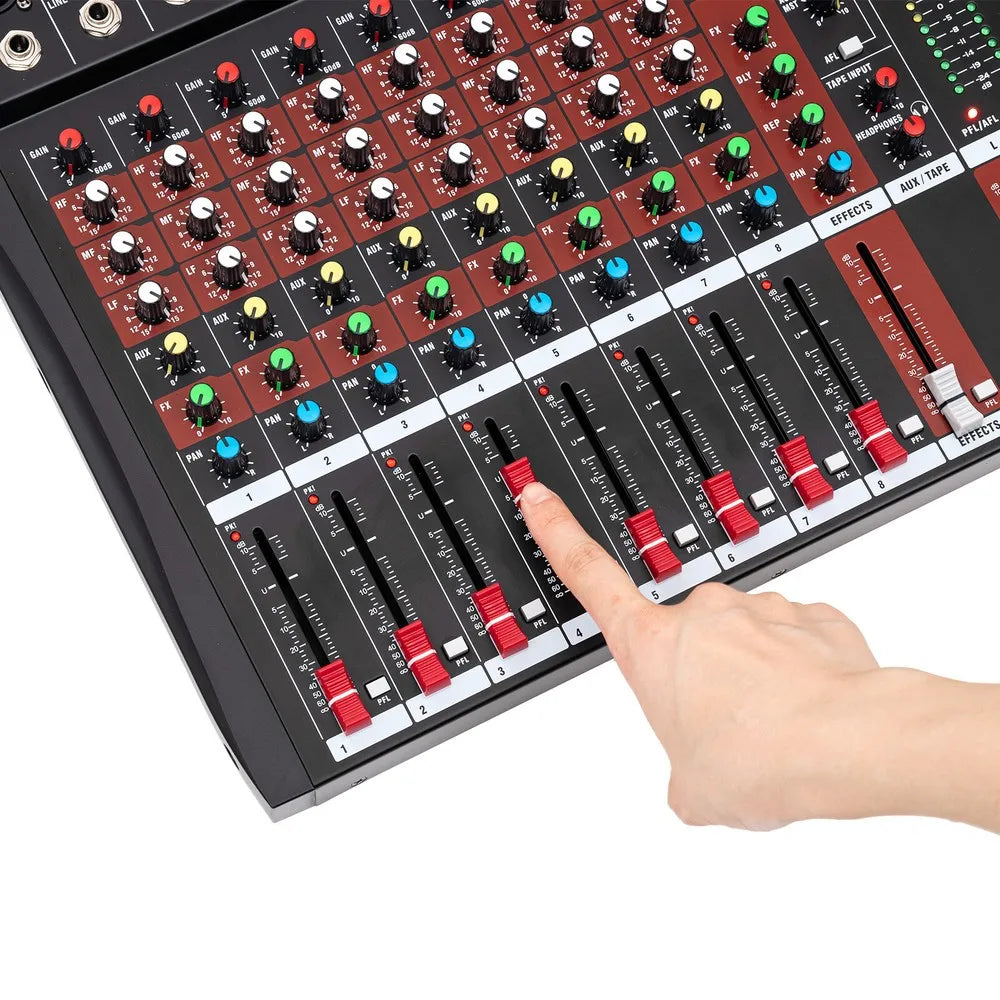 8 Channel bluetooth Live Studio Audio Mixer Sound Mixing Console USB Digtal Mic