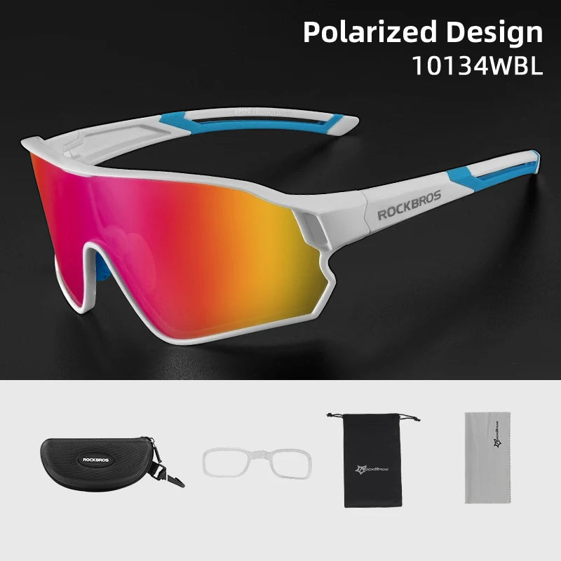 ROCKBROS Polarized Glasses UV400 Sunglasses Sport Protection Glasses Bicycle Eyewear Outdoor Hiking Camping Golf Cycling Goggles - TrendForce25