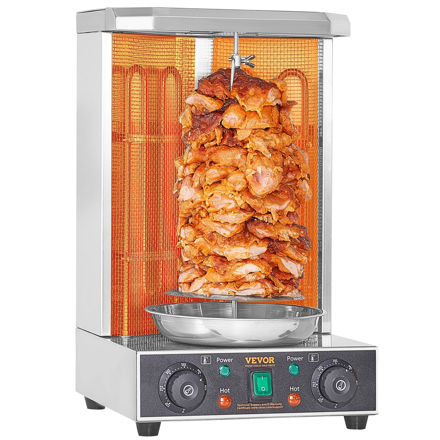 VEVOR Shawarma Grill Machine, 13lbs Chicken Shawarma Cooker Machine Electric Vertical Broiler Gyro Rotisserie Oven Doner Kebab - TrendForce25