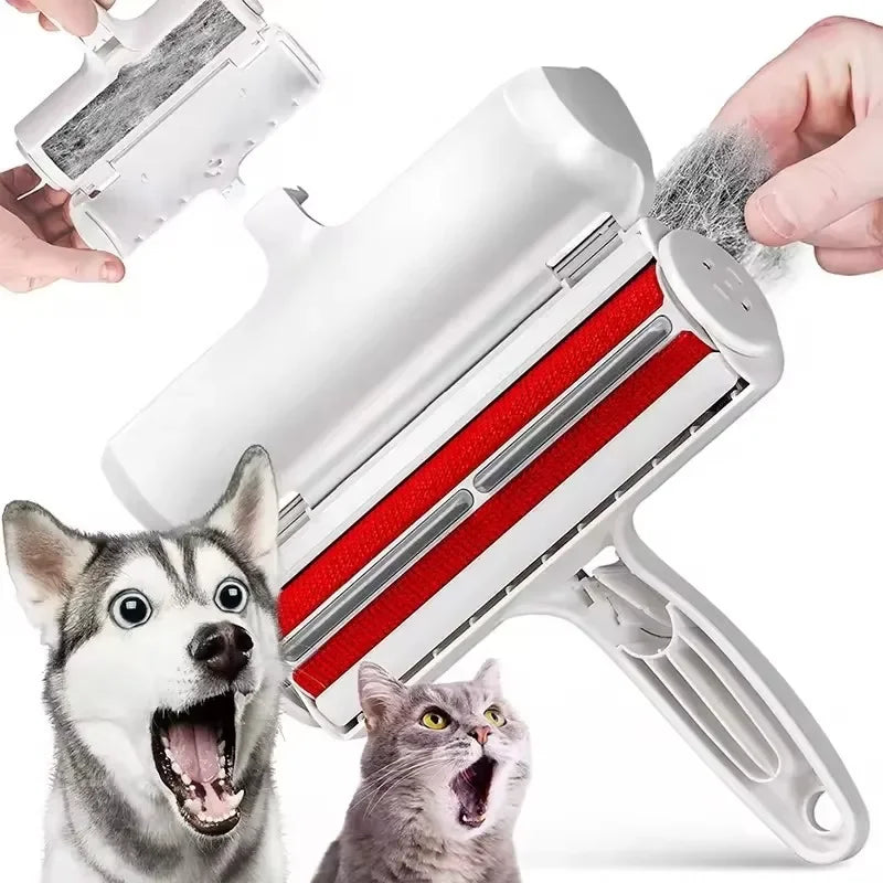 Pet Hair Remover Roller - Dog & Cat Fur Remover with Self-Cleaning Base - Efficient Animal Hair Removal Tool - Perfect for Furni - TrendForce25