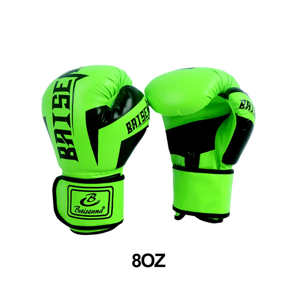 1 Pair Boxing Gloves Adults Women Men Boxing Sanda Gloves Unisex Boxing Training Exercise Leather Gloves Sports Protection Mitts