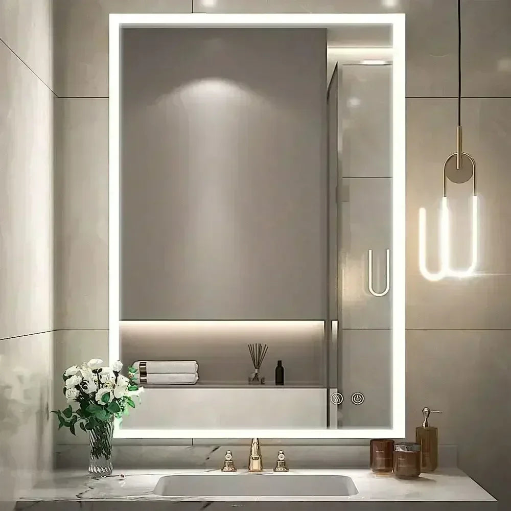 Smart Dimmble Bathroom Mirror Save Energy Antifog Waterproof Makeup Mirror - TrendForce25