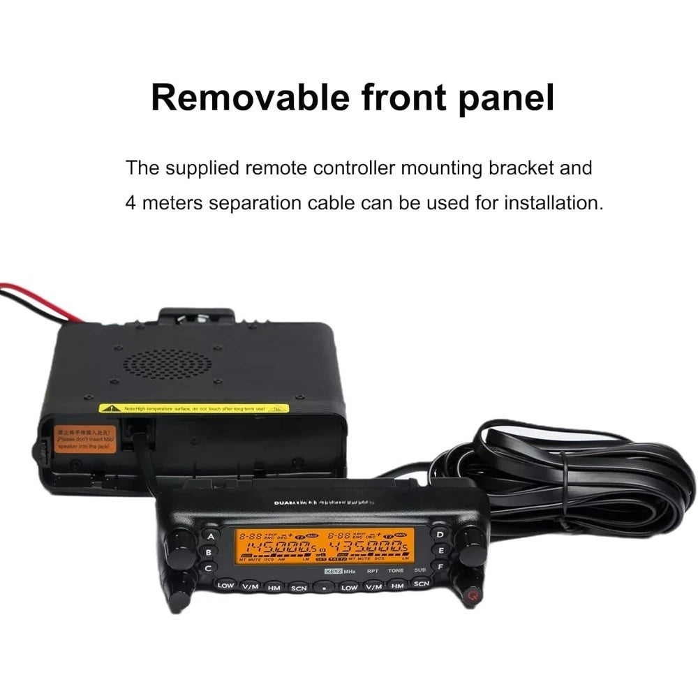 Fully upgraded,TYT TH-7900 Mobile Radio 50W Dual Band VHF/UHF Vehicle Transceiver with Cable,Free shipping