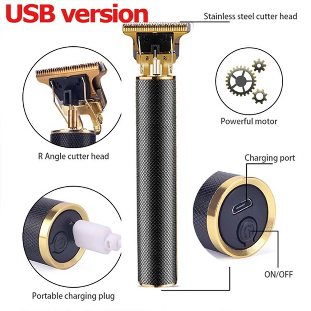 USB Rechargeable Electric Hair Clipper, Cordless Hair Trimmer Set For Hair Cutting, Professional Trimmer Shaver Trimmer Beard - TrendForce25