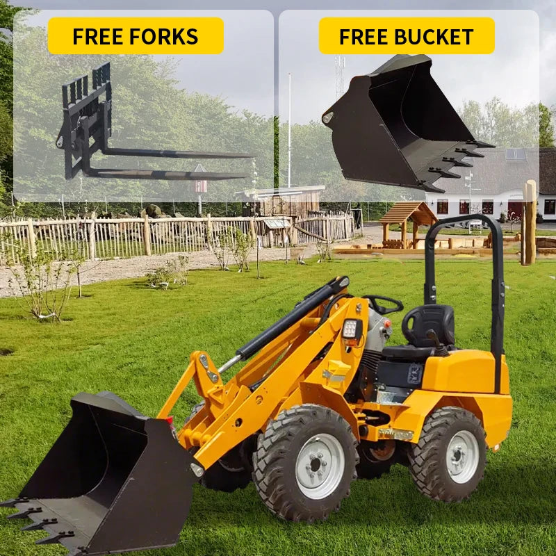 Spot ~ Multi-functional Mini Loader, Wheeled Loader, Home Loader, Excavator, and Accessories