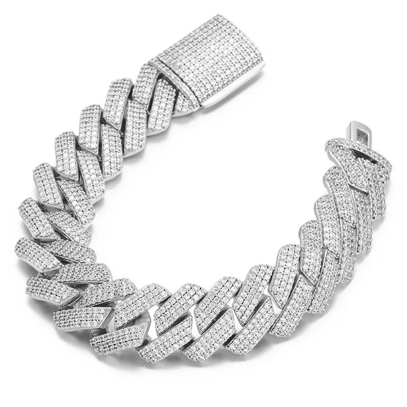 Hiphop/Rock Necklaces Full Miami Curb Link Necklace Men 9mm-14mm-20mm-25mm Bracelet For Men Jewelry High Quality - TrendForce25