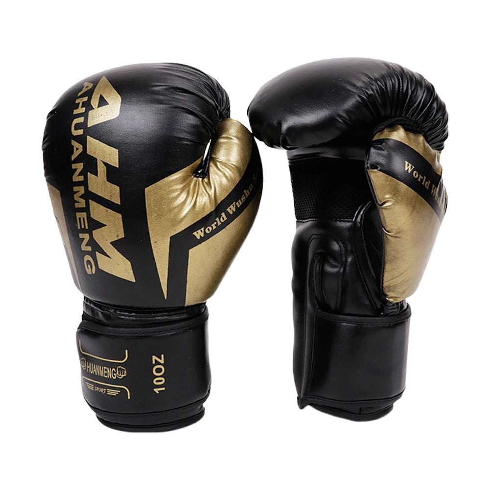 1 Pair Boxing Gloves Adults Women Men Boxing Sanda Gloves Unisex Boxing Training Exercise Leather Gloves Sports Protection Mitts