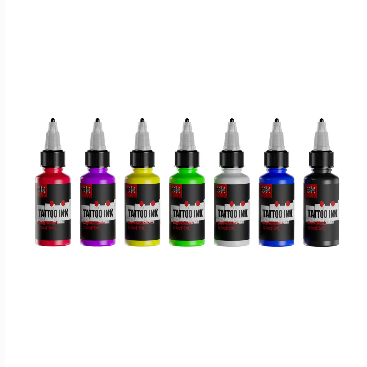 DM 15ml 7 Colors Tattoo Ink Body Art Pigment Professional Makeup Supplies Semi Permanent Tattoo Ink - TrendForce25
