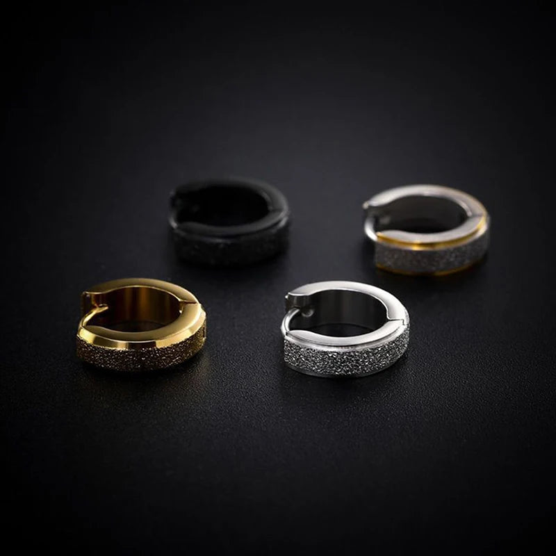 1Pc Punk Ear Clip For Man Stud Earrings Teens Hip Hop Style Ear Ring Jewelry Accessories - TrendForce25