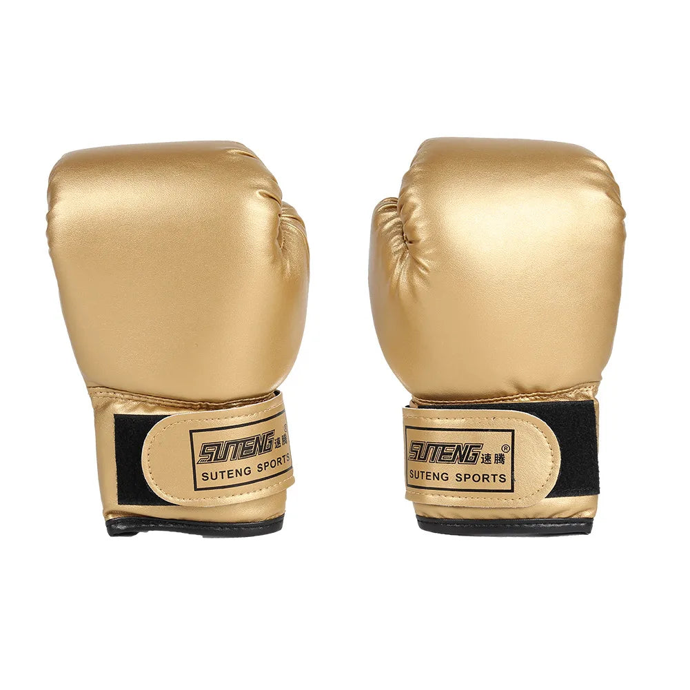 1 Pair Boxing Gloves Adults Women Men Boxing Sanda Gloves Unisex Boxing Training Exercise Leather Gloves Sports Protection Mitts