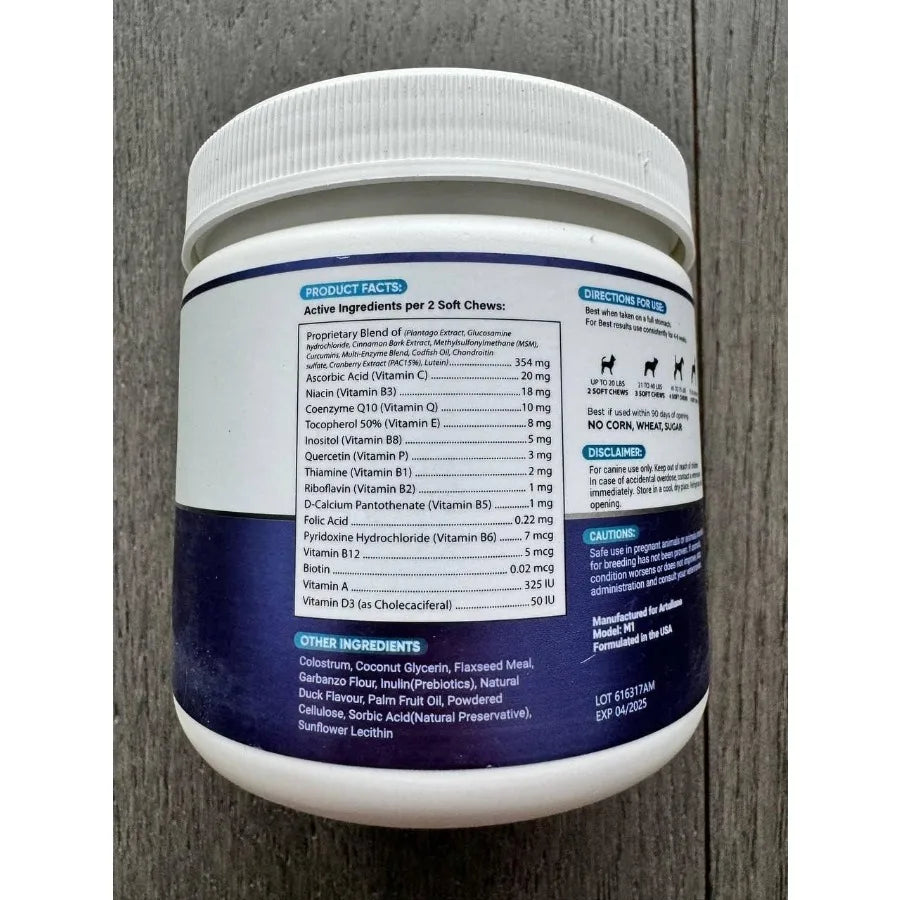 Dog Multivitamin Chewable with Glucosamine 20 in 1 Dog Vitamins and Supplements Senior Puppy Multivitamin for Dogs Pet Joint Su - TrendForce25