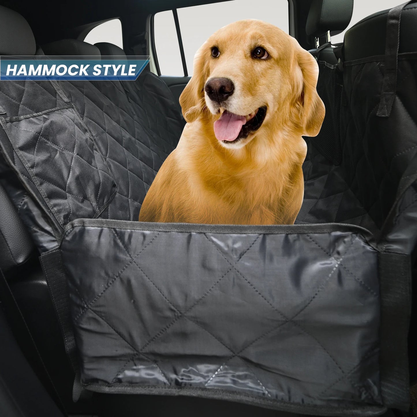 Car Dog Rear Seat Cover Waterproof Pet Travel Cargo Mat Hammock Dogs Rear Back Row Cushion Protector Safety Boot Trunk Pad Liner - TrendForce25