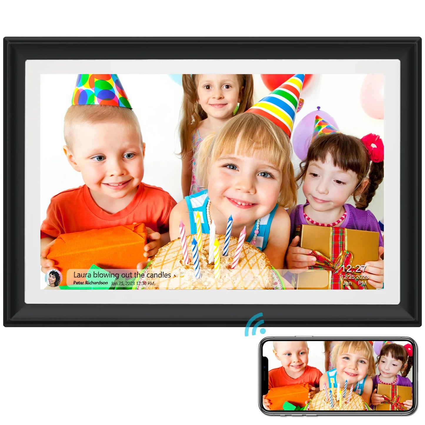 32GB SSA 10.1 Inch Smart WiFi Digital Photo Frame 1280x800 IPS LCD Touch Screen,Best Christmas gift for friends and family - TrendForce25