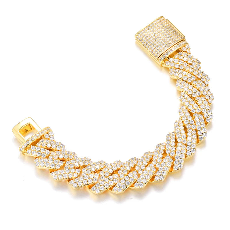 Hiphop/Rock Necklaces Full Miami Curb Link Necklace Men 9mm-14mm-20mm-25mm Bracelet For Men Jewelry High Quality - TrendForce25