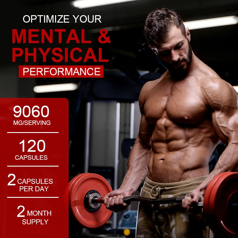 Men's Nutritional Supplements - Support Muscle, Burn Fat, Improve Endurance, Energy and Performance - TrendForce25