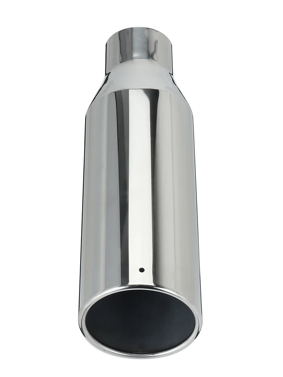 Universal Car Straight Exhaust Tip 2.5 Inch Inlet 4 Inch Outlet 12 Inch Length Stainless Steel Muffler Tip For Car Tailpipe