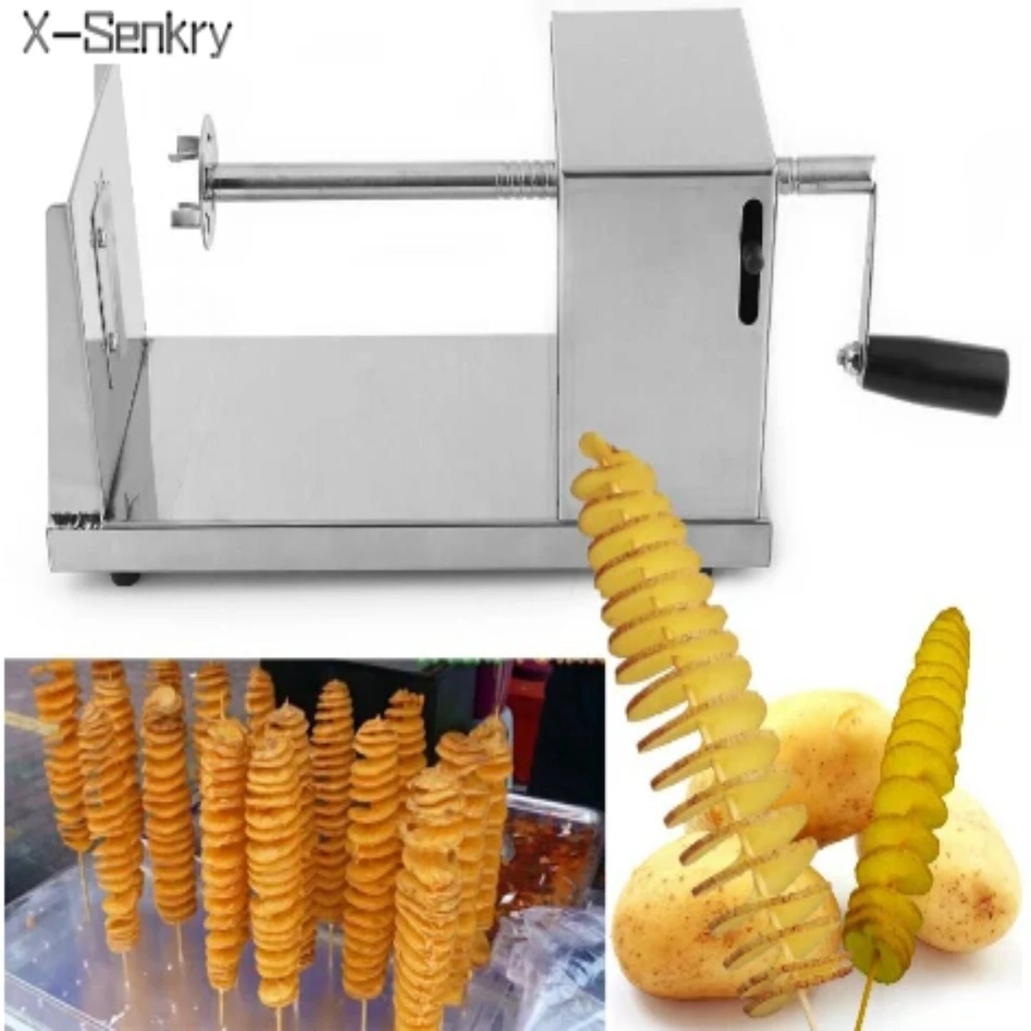 Hotsale Tornado Potato Cutter Machine Spiral Cutting Machine Chips Machine Kitchen Accessories Cooking Tools Chopper Potato Chip