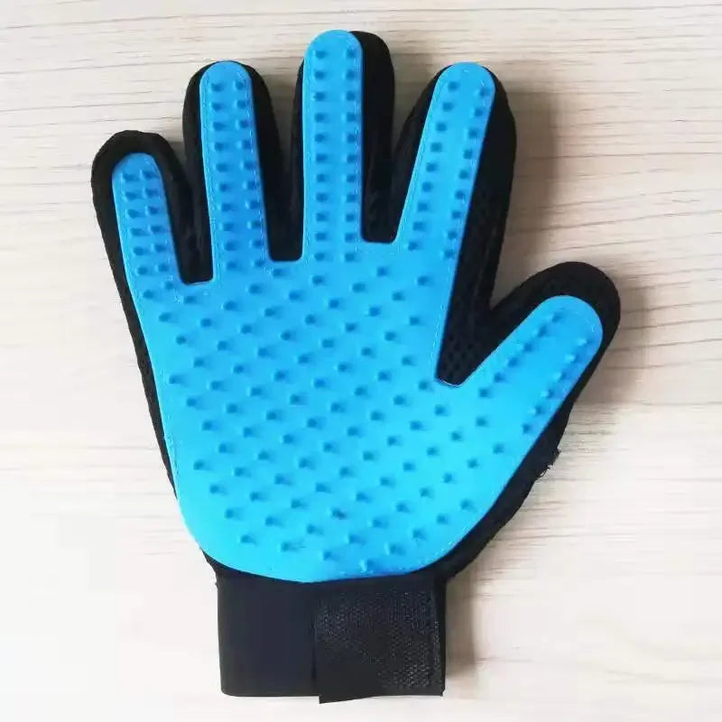 Pet Grooming Kit for Dog Cat Rabbit Fur 2 Sided Grooming Brush Bath Cleaning Glove De-Shedding De-Matting Pet Hair - TrendForce25