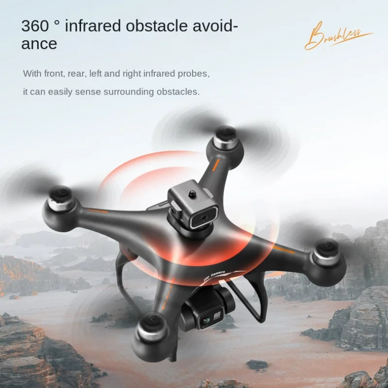 S116 MAX Drone Professional with 3 Batteries 8K Dual Camera Optical Flow Brushless 360° Obstacle Avoidance WIFI FPV RC Dron Toys - TrendForce25