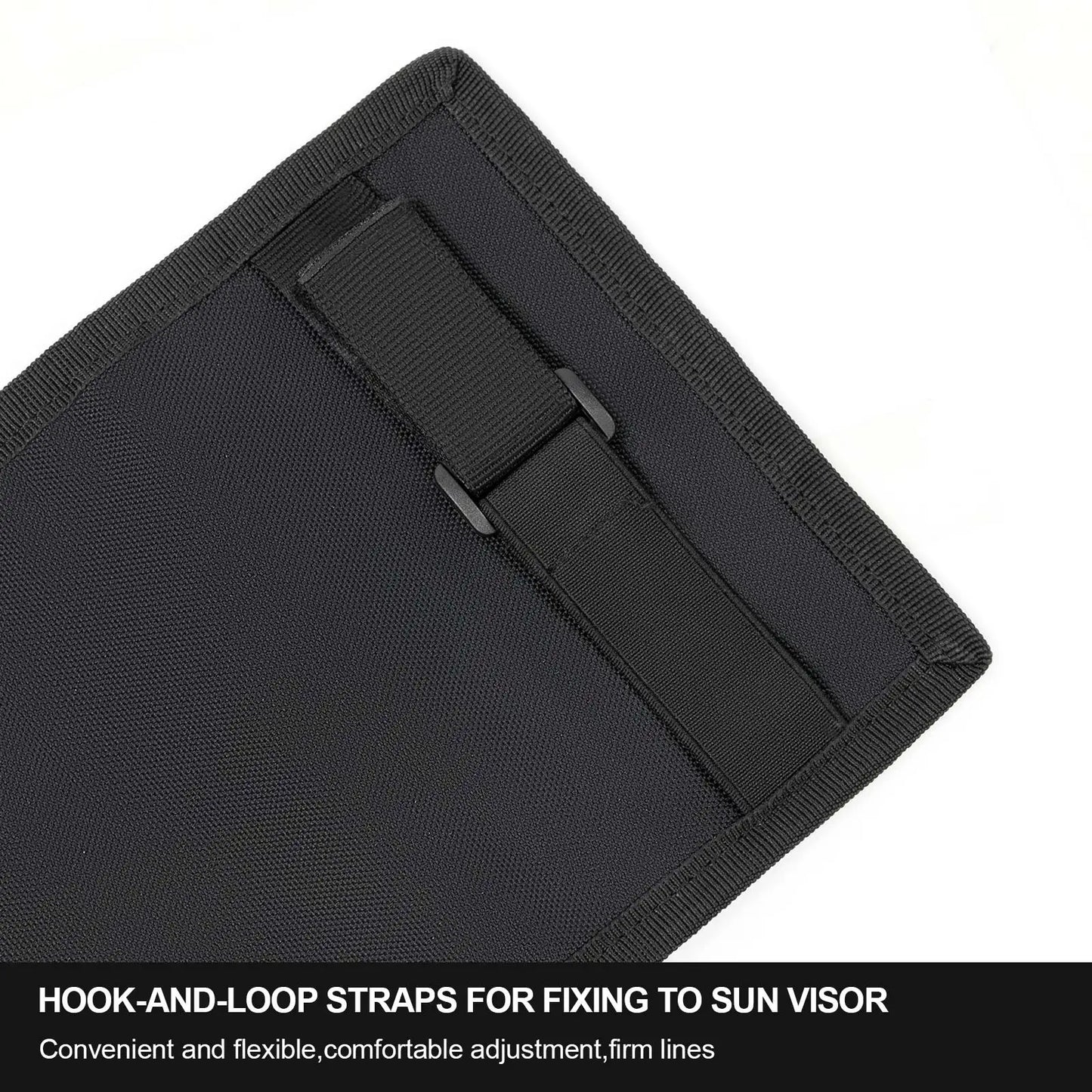 Tactical MOLLE Vehicle Visor Panel EDC Tool Pouch CD Storage Bag Truck Van Car Sun Visor Organizer Auto Gear Accessories Holder