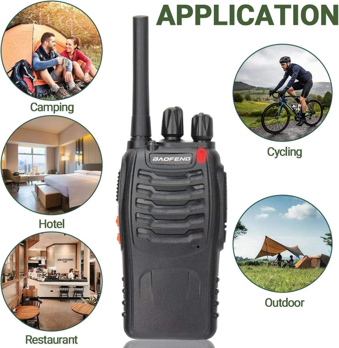 3/6PCS Baofeng BF-888S Walkie Talkie Wireless Copy Frequency UHF Long Range High Power Upgraded BF 888S VOX Ham Two Way Radio