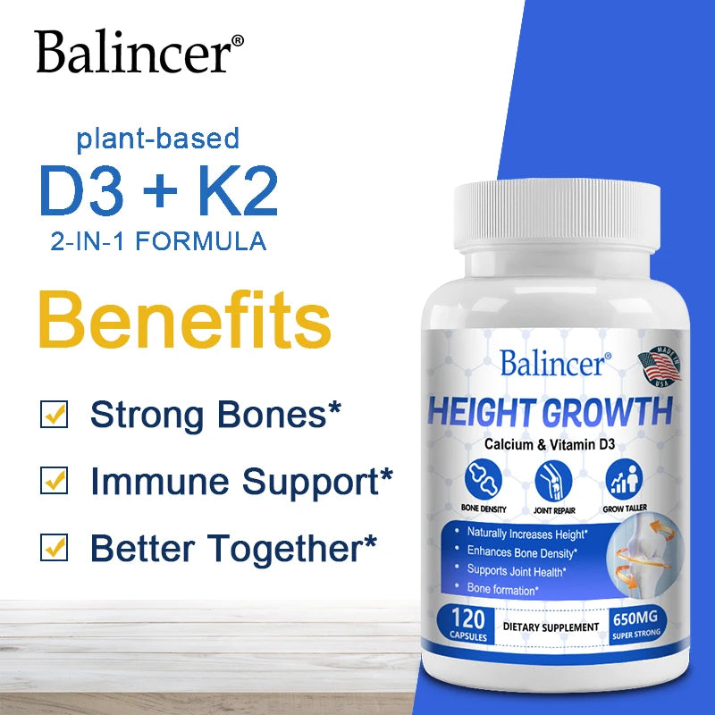 Bone Growth - Growth Supplement for Adults and Children - Grow Taller, Increase Bone Density, Reduce Bone Loss, Osteoporosis - TrendForce25