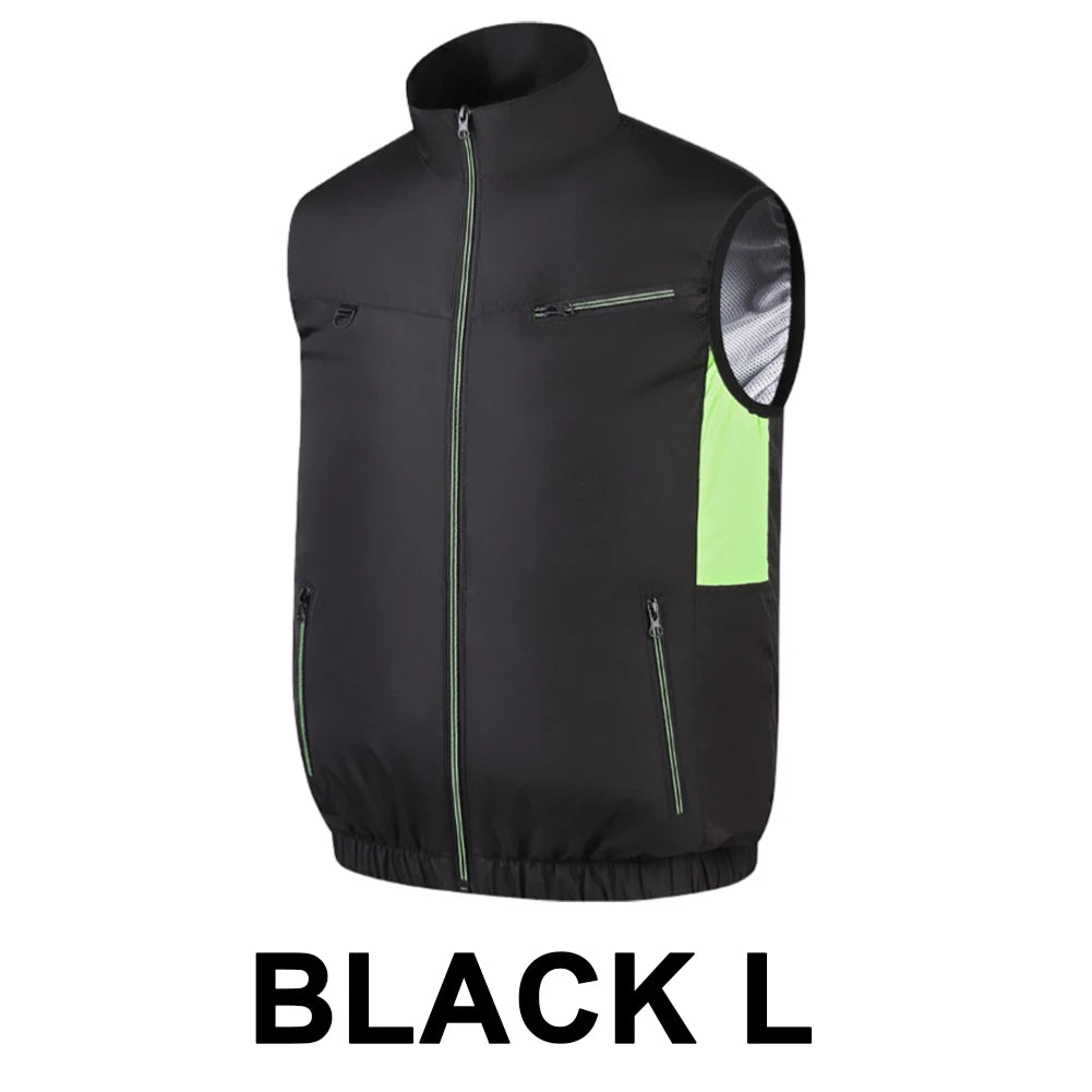 Summer Sport Fan Air Condition Cool Man Woman Travel Ultralight Brand Outdoor Vest Clothes Jacket Sun Windbreaker Fishing Worker