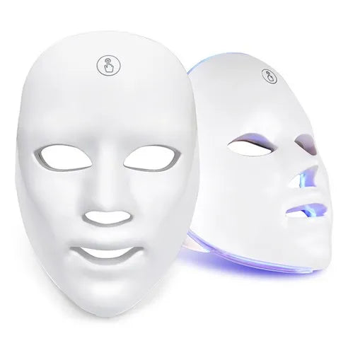 LED mask skin beauty device with 7-color LED light source for care skin manager USB rechargeable skin manager facial massager