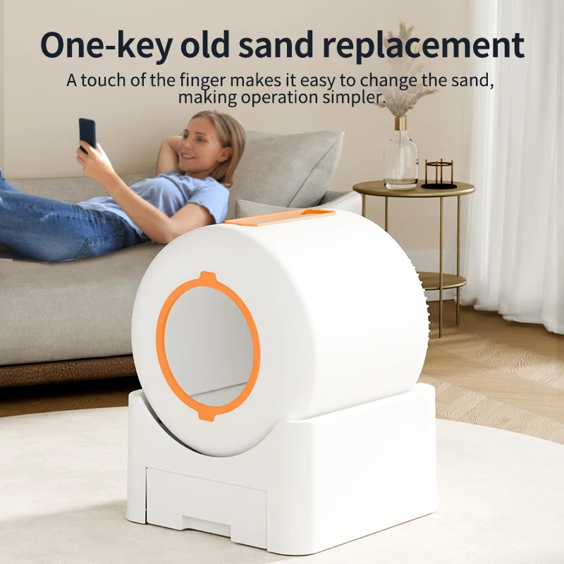 Factory Bulk Low Price Tuya APP Control Smart Cat Litter Box Toilet Robot for Cats Super Large Automatic Cat Toilet Litter Box