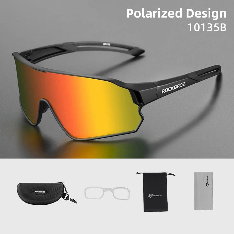 ROCKBROS Polarized Glasses UV400 Sunglasses Sport Protection Glasses Bicycle Eyewear Outdoor Hiking Camping Golf Cycling Goggles - TrendForce25