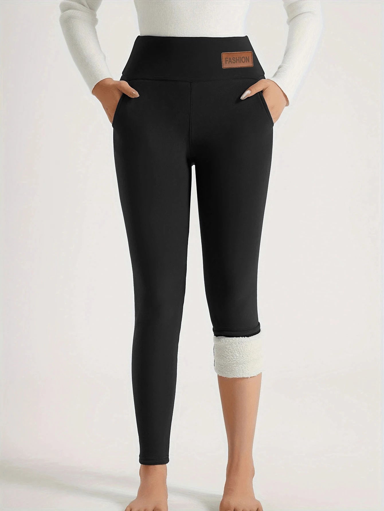 Ultra Warm Women's Fleece Lined Leggings - Plush Thermal Lining, Super Soft & Stretchy For Cold Weather | Cozy Winter Essential