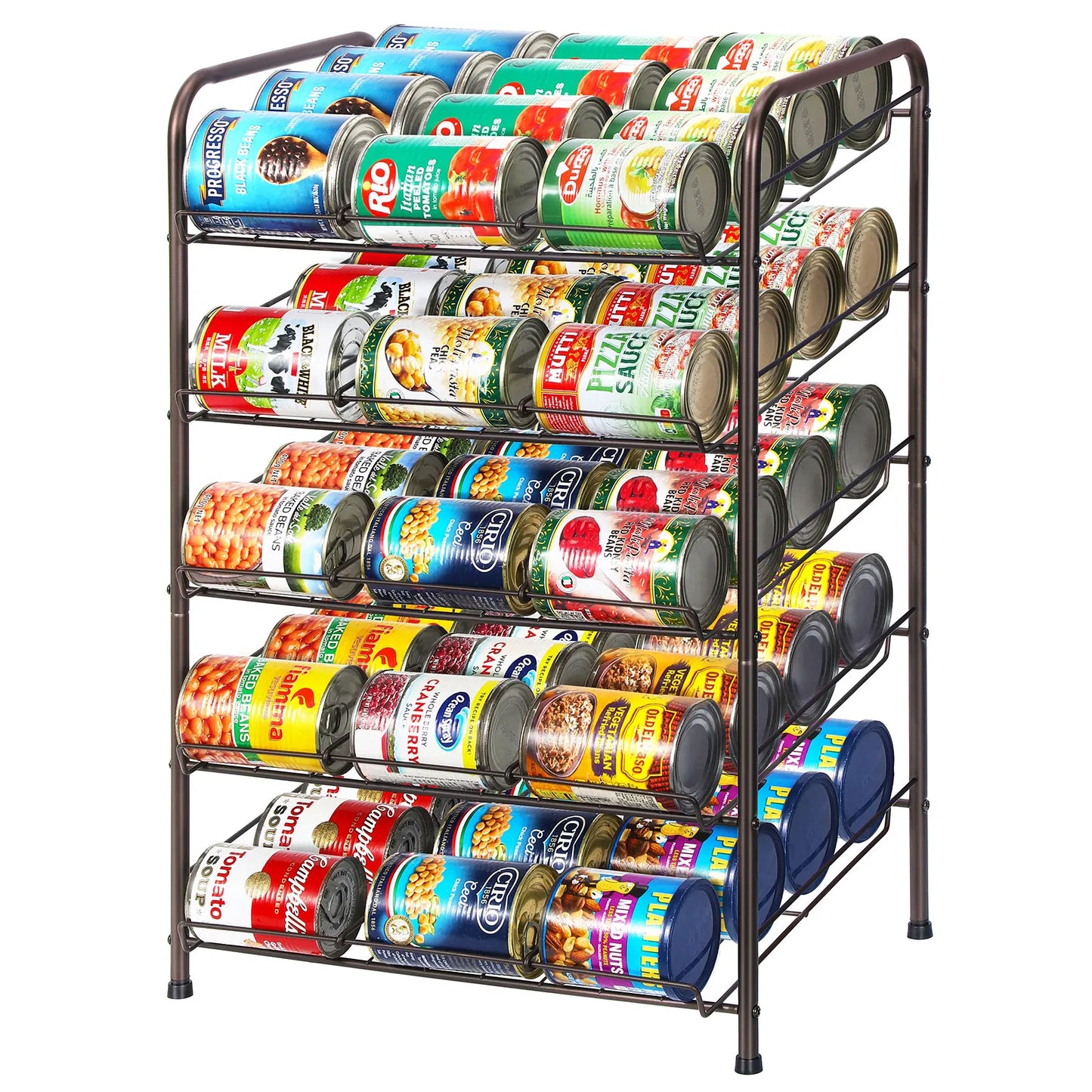 Can rack storage rack, 5-layer can storage dispenser can accommodate 60 cans - TrendForce25