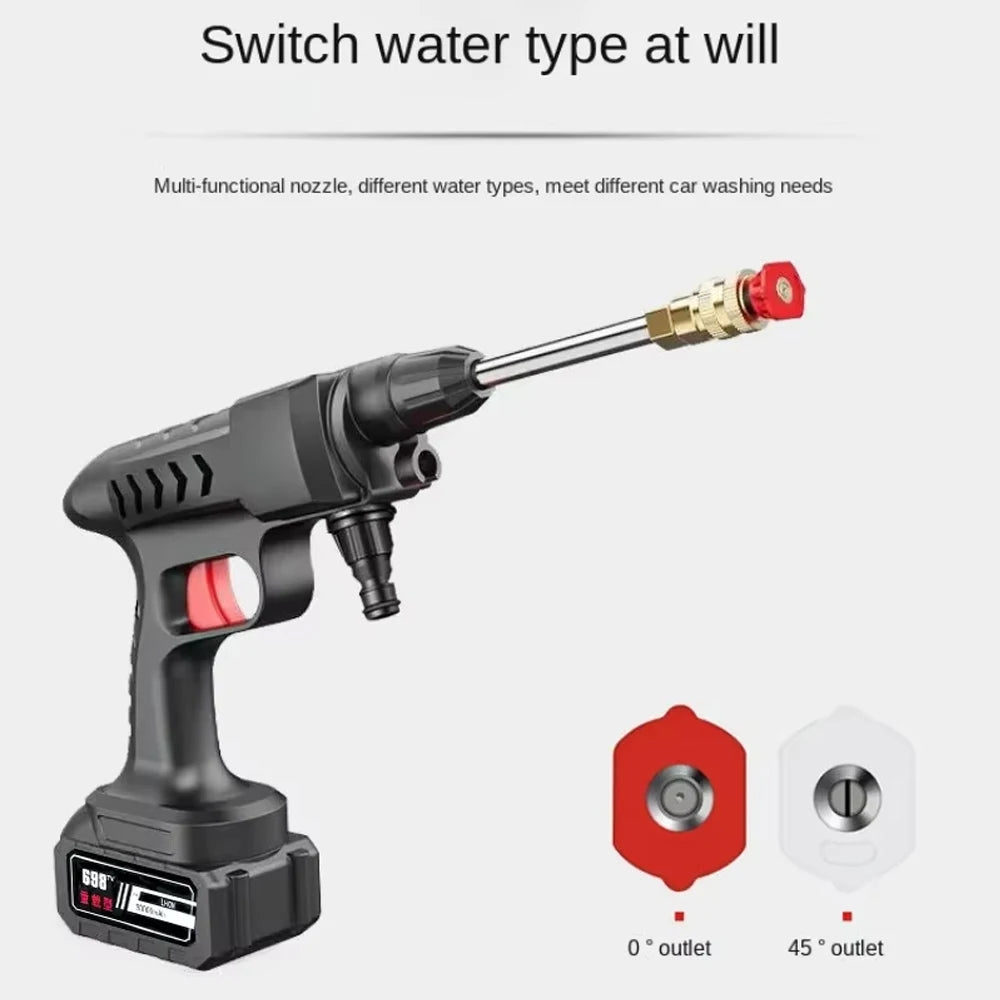 30000/20000/10000mAh 60Bar Car Wash High Pressure Washer Water Gun Car Accessory Cleaner for Auto Home Garden Cleaning Machine