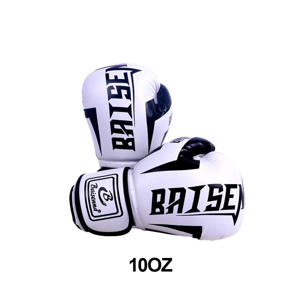 1 Pair Boxing Gloves Adults Women Men Boxing Sanda Gloves Unisex Boxing Training Exercise Leather Gloves Sports Protection Mitts