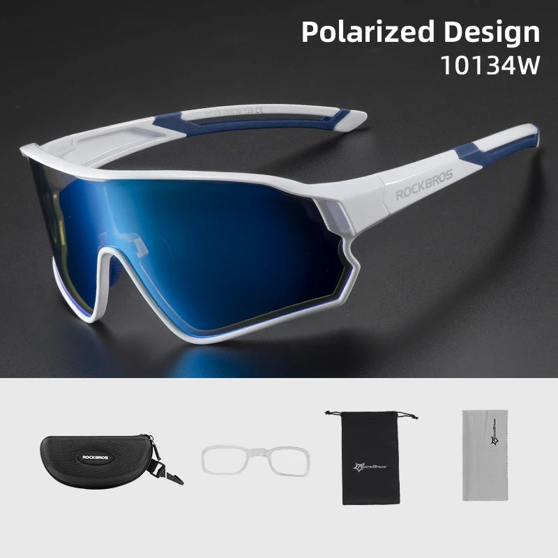 ROCKBROS Polarized Glasses UV400 Sunglasses Sport Protection Glasses Bicycle Eyewear Outdoor Hiking Camping Golf Cycling Goggles - TrendForce25