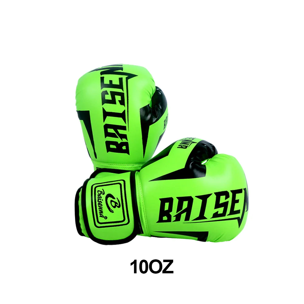 1 Pair Boxing Gloves Adults Women Men Boxing Sanda Gloves Unisex Boxing Training Exercise Leather Gloves Sports Protection Mitts