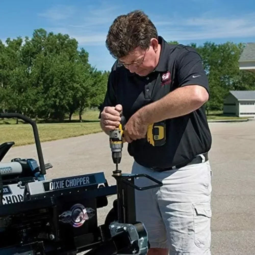 MJ750XT Riding Lawn Mower Lift: 750lb Capacity, Adjustable Wheel Span, Sturdy Design - Ideal for Lawn Tractors - TrendForce25