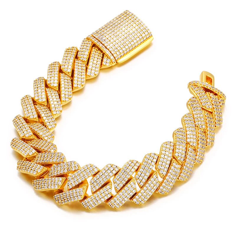 Hiphop/Rock Necklaces Full Miami Curb Link Necklace Men 9mm-14mm-20mm-25mm Bracelet For Men Jewelry High Quality - TrendForce25