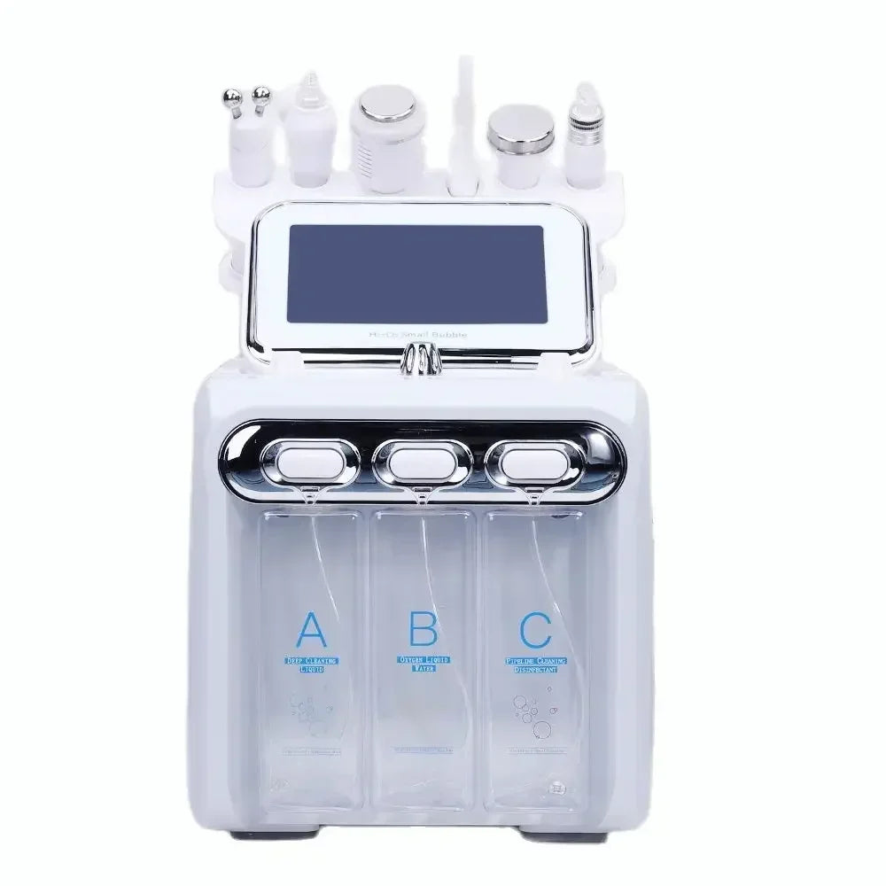 New Arrival! Multifunction skin care device 7 in 1 anti aging small bubble H2O2 hydrogen oxygen jet beauty machine with Led Mask - TrendForce25