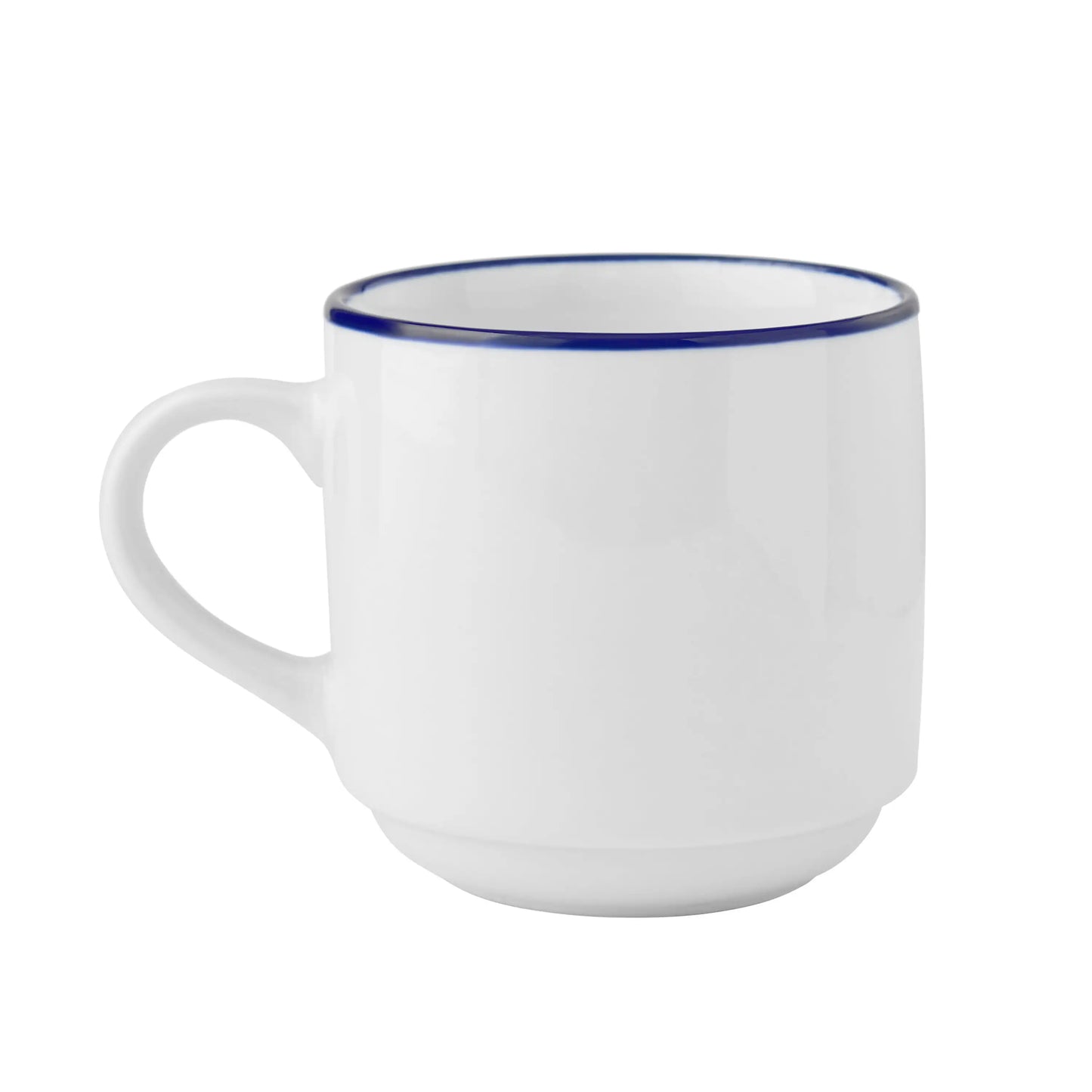 (4 pack) Mainstays Blue Rim Stoneware Mug